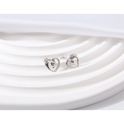 Kolczyki srebrne rodowane dla dziewczynki koniki konie srebro próba 925