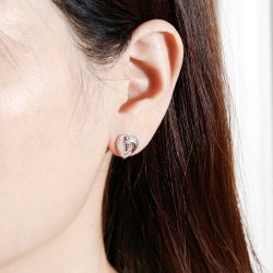 Kolczyki srebrne rodowane dla dziewczynki koniki konie srebro próba 925