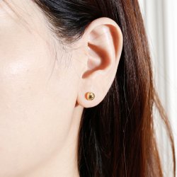 Kolczyki srebrne damskie kulki srebro próba pozłacane 925 dla kobiety sztyfty wkrętki