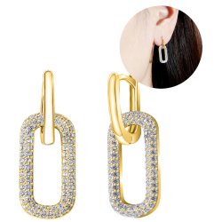 Srebrne kolczyki damskie wiszące angielskie srebro 925 pozłacane oryginalne