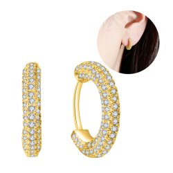 Kolczyki srebrne kółka koła angielskie srebro próba 925 pozłacane oryginalne