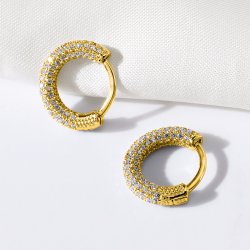 Kolczyki srebrne kółka koła angielskie srebro próba 925 pozłacane oryginalne