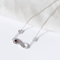 Bransoletka srebrna nieskończoność dla kobiety srebro pozłacane próba 925 na rękę