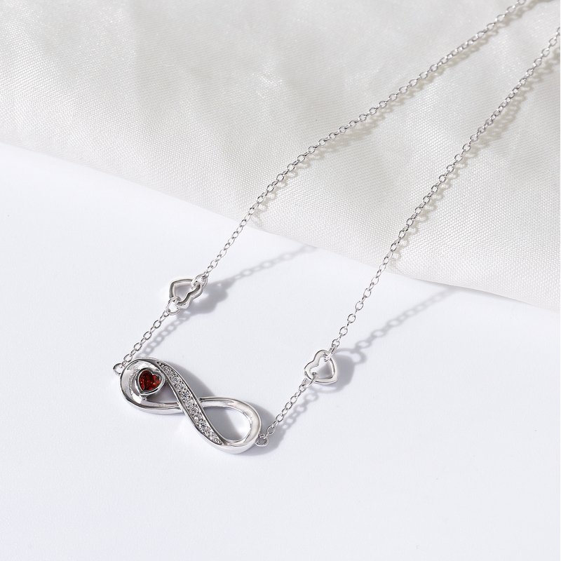 Bransoletka srebrna nieskończoność dla kobiety srebro pozłacane próba 925 na rękę