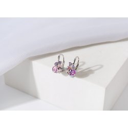 Kolczyki srebrne dla dziewczynki ślimaczki ślimaki angielskie srebro 925