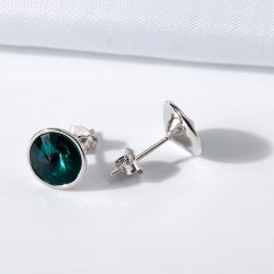 Srebrne kolczyki damskie srebro próba 925 wkrętki sztyfty dla niej