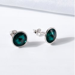 Srebrne kolczyki damskie srebro próba 925 wkrętki sztyfty dla niej