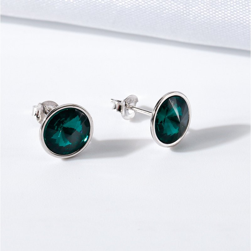 Srebrne kolczyki damskie srebro próba 925 wkrętki sztyfty dla niej