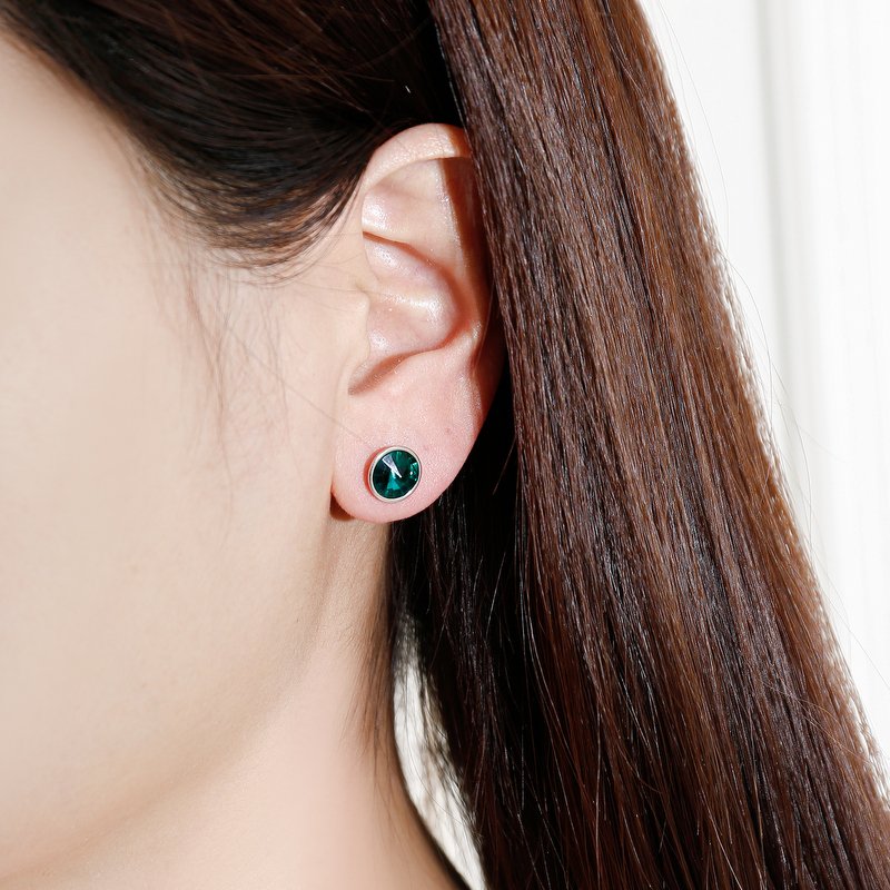 Srebrne kolczyki damskie srebro próba 925 wkrętki sztyfty dla niej