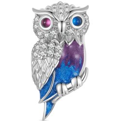 Srebrny charms zawieszka sowa beads koralik srebro próba 925 oryginalny