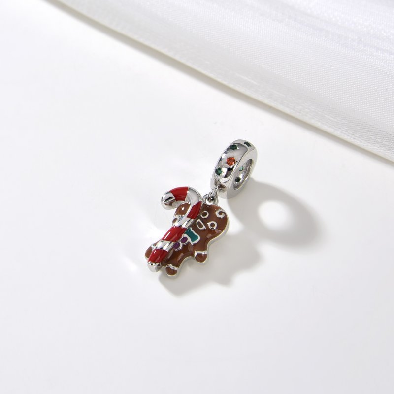 Charms zawieszka srebrna beads koralik charms srebro próba 925 na święta