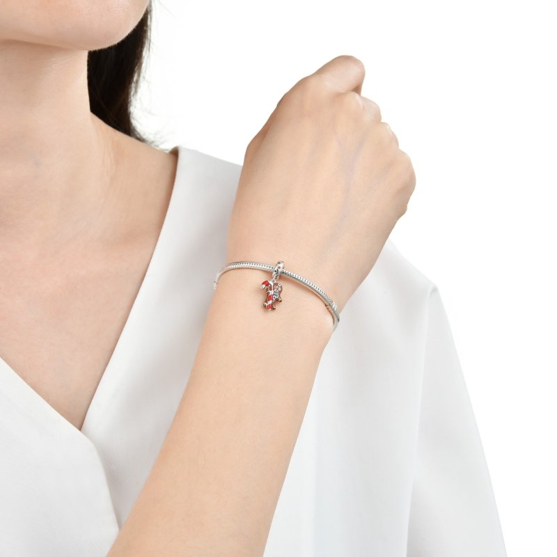 Charms zawieszka srebrna beads koralik charms srebro próba 925 na święta