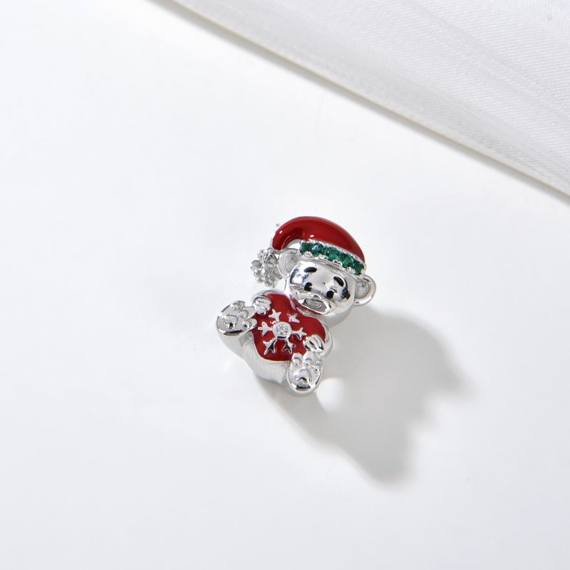 Charms zawieszka srebrna beads koralik charms srebro próba 925 na święta