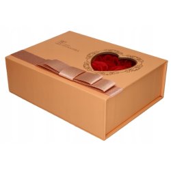 Srebrny naszyjnik damski skrzydło pozłacany + szkatułka róża srebro pozłacane