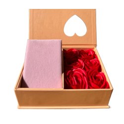 Naszyjnik srebrny łańcuszek damski z zawieszką + szkatułka róża srebro