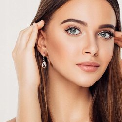 Srebrne kolczyki duże krople łezki angielskie srebro próba 925 na święta