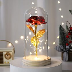 Srebrny naszyjnik łańcuszek damski serce pozłacany + szkatułka róża srebro pozłacane