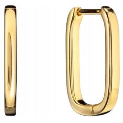 Srebrne kolczyki damskie angielskie srebro próba 925 pozłacane