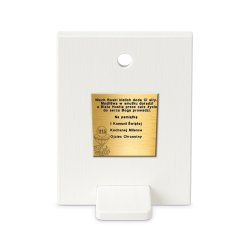 Pamiątka pierwszej komunii świętej srebrny obrazek dla chłopca grawer