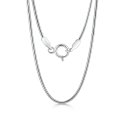 Łańcuszek srebrny damski żmijka 50 cm naszyjnik cienki błyszczący srebro