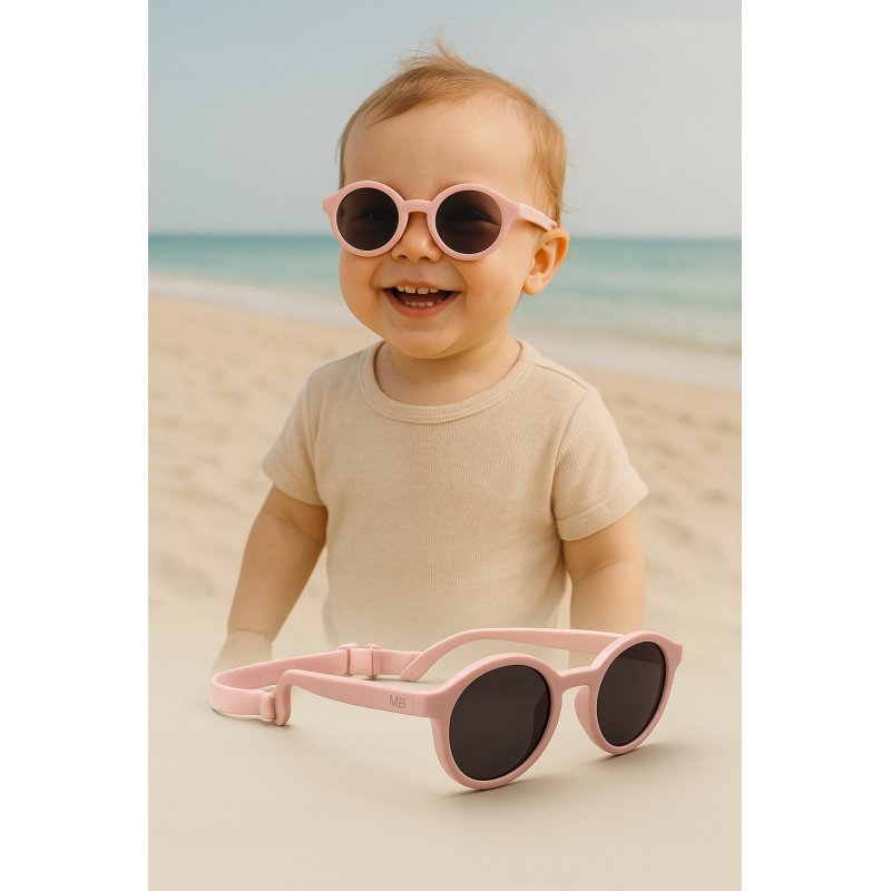 Elastyczne okulary przeciwsłoneczne polaryzacyjne dla dzieci 6–36 miesięcy etui