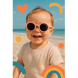Elastyczne okulary przeciwsłoneczne polaryzacyjne dla dzieci 6–36 miesięcy etui
