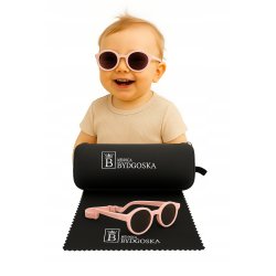 Elastyczne okulary przeciwsłoneczne polaryzacyjne dla dzieci 6–36 miesięcy etui