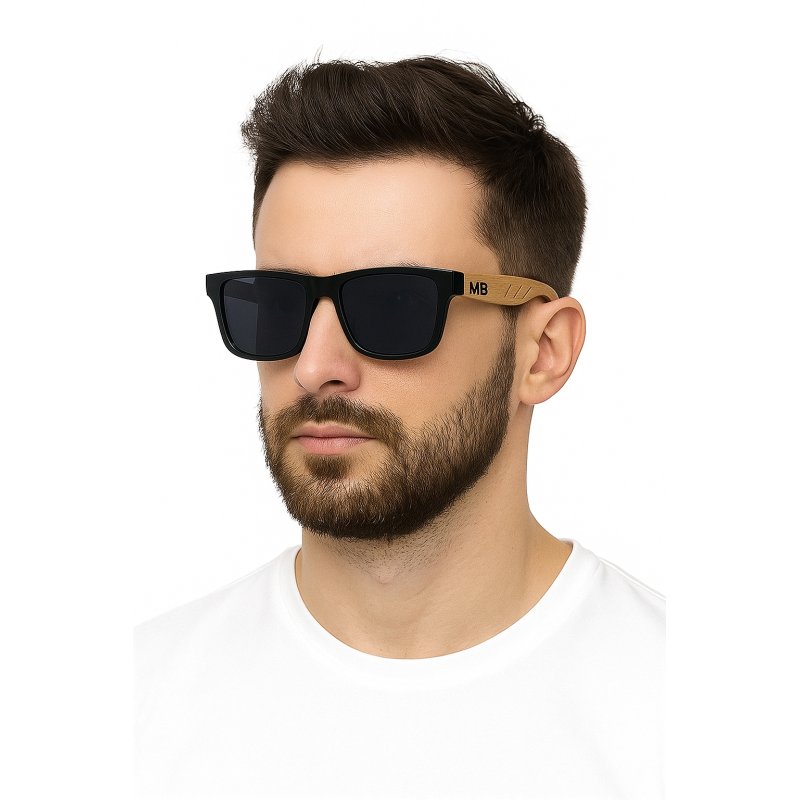 Okulary przeciwsłoneczne męskie polaryzacyjne ochrona filtr uv400 etui