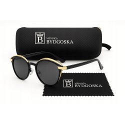 Okulary damskie przeciwsłoneczne polaryzacyjne ochrona uv eleganckie etui