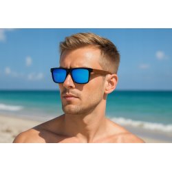 Okulary przeciwsłoneczne męskie polaryzacyjne ochrona filtr uv400 etui