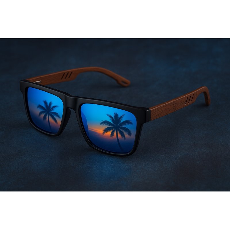 Okulary przeciwsłoneczne męskie polaryzacyjne ochrona filtr uv400 etui