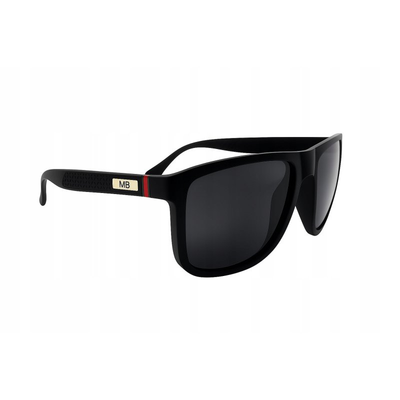 Okulary przeciwsłoneczne męskie polaryzacyjne ochrona filtr uv400 etui