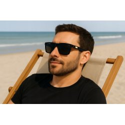 Okulary przeciwsłoneczne męskie polaryzacyjne ochrona filtr uv400 etui