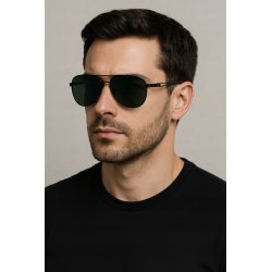 Okulary męskie polaryzacyjne aviator pilotki ochrona uv400 etui oryginalne