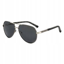 Okulary męskie polaryzacyjne aviator pilotki ochrona uv400 etui oryginalne