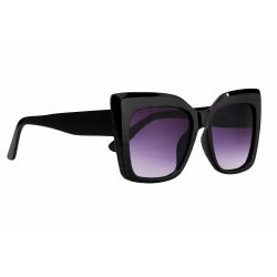 Okulary damskie przeciwsłoneczne kocie eleganckie etui oryginalne