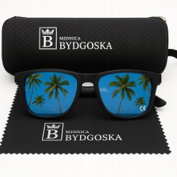 Okulary męskie polaryzacyjne przeciwsłoneczne ochrona uv400 etui oryginalne