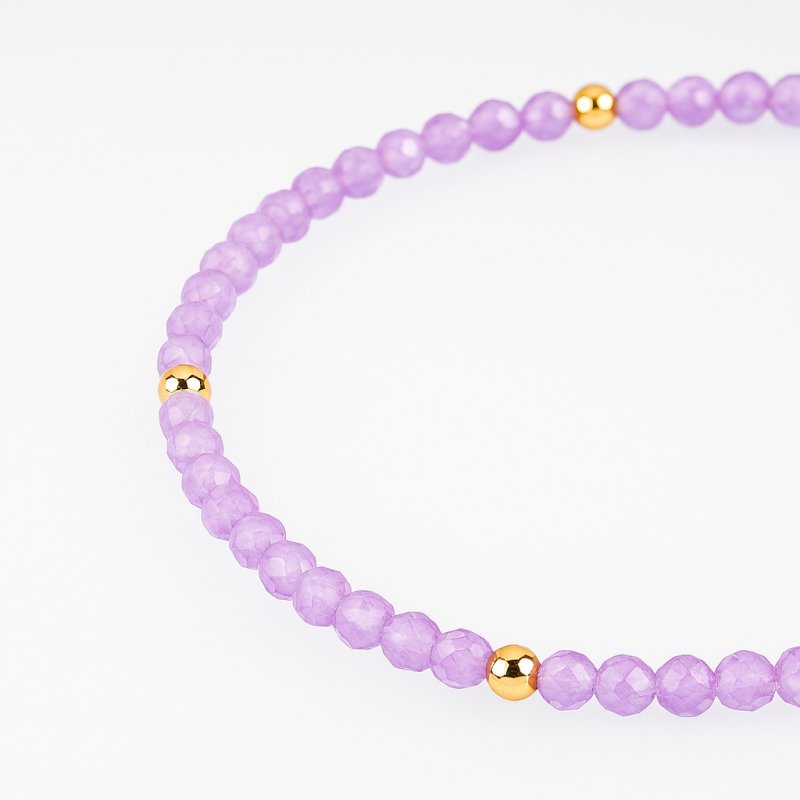 Srebrna bransoletka damska z naturalnym ametystem srebro pozłacane serce