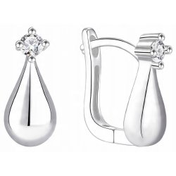 Srebrne kolczyki krople łezki angielskie srebro 925