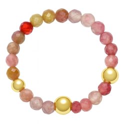 Srebrny pierścionek turmalin srebro 925 pozłacane na szczęscie