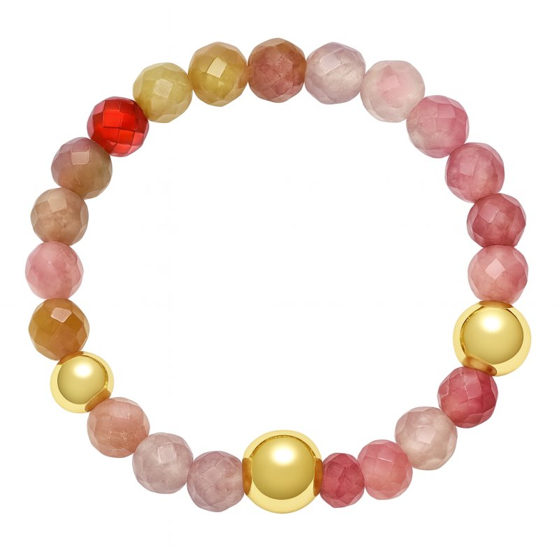 Srebrny pierścionek turmalin srebro 925 pozłacane na szczęscie