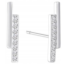 Kolczyki sztyfty srebrne rodowane srebro próba 925 dla kobiety eleganckie