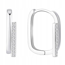 Kolczyki srebrne próba 925 angielskie cyrkonie