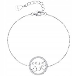 Bransoletka srebrna damska mama na dzień matki urodziny