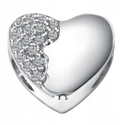 Charms Zawieszka IMIĘ Charms Serce dwustronny GRAWER Srebro próba 925 walentynki