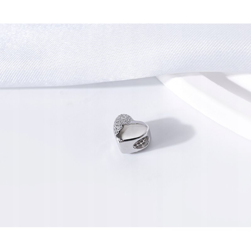 Charms Zawieszka IMIĘ Charms Serce dwustronny GRAWER Srebro próba 925 walentynki
