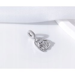 Charms zawieszka wisiorek york Yorkshire terrier serce srebro