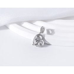 Charms zawieszka wisiorek york Yorkshire terrier serce srebro