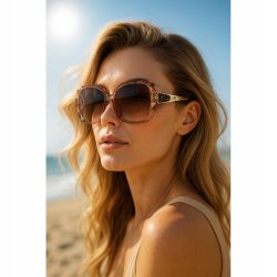 Okulary Przeciwsłoneczne Damskie Polaryzacyjne Kryształy Filtr UV400 etui