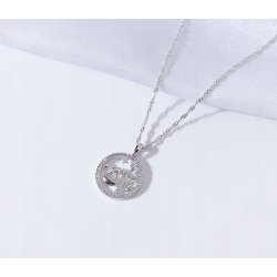 Srebrny naszyjnik damski srebro znak zodiaku waga srebro próba 925